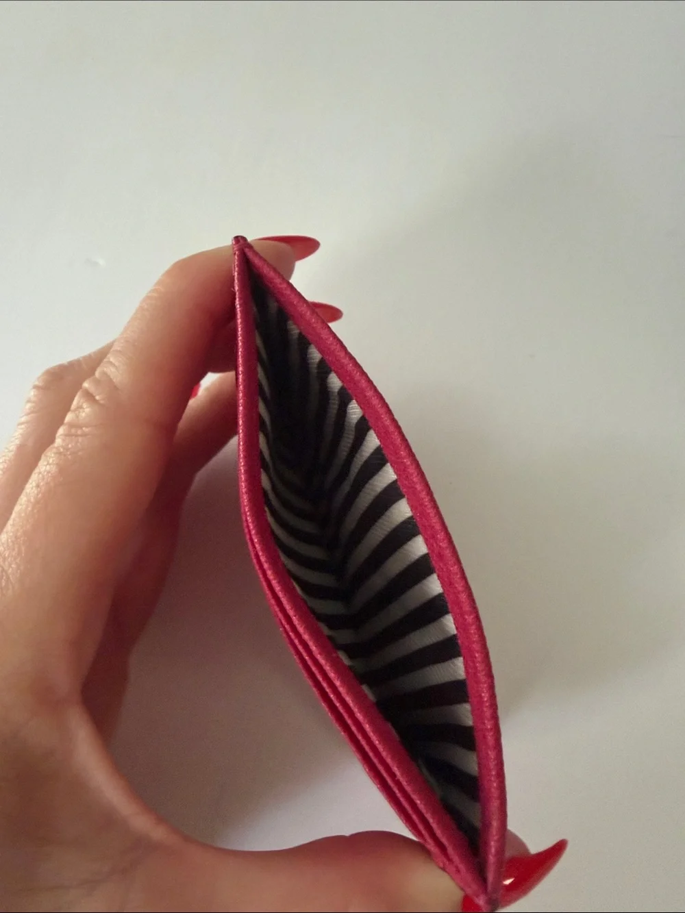 kate spade Hot Pink Slim Cardholder with Gold Logo